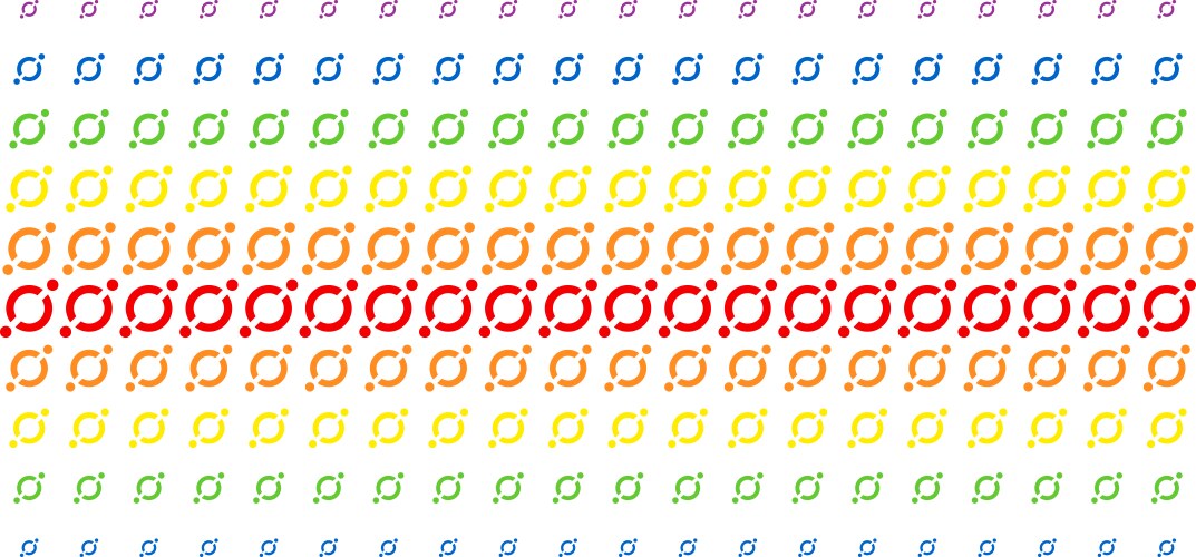 Node link shape halftone spectrum pattern vector image
