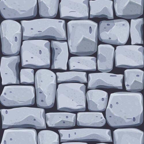 Cartoon old brick wall texture for 2d game Vector Image