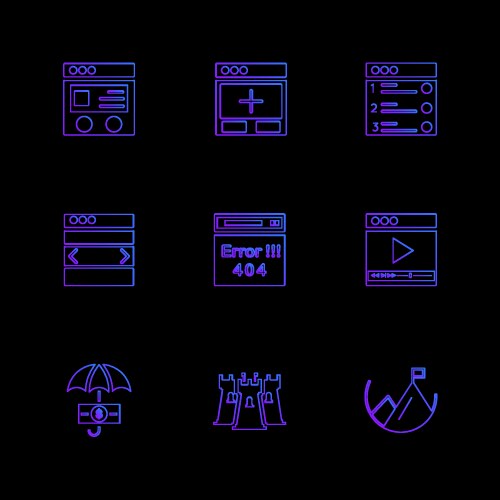 Website web user interface app eps icons vector image