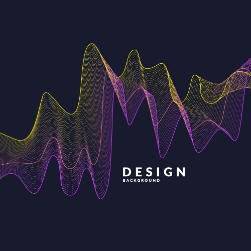 Abstract background with a colored dynamic vector image