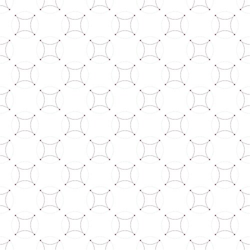 Dotted seamless pattern with circles and nodes vector image