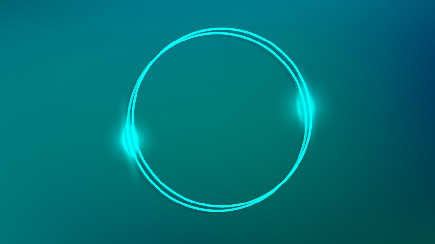 Neon double quadrangle frame Royalty Free Vector Image