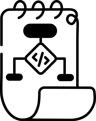 Programming algorithm vector image