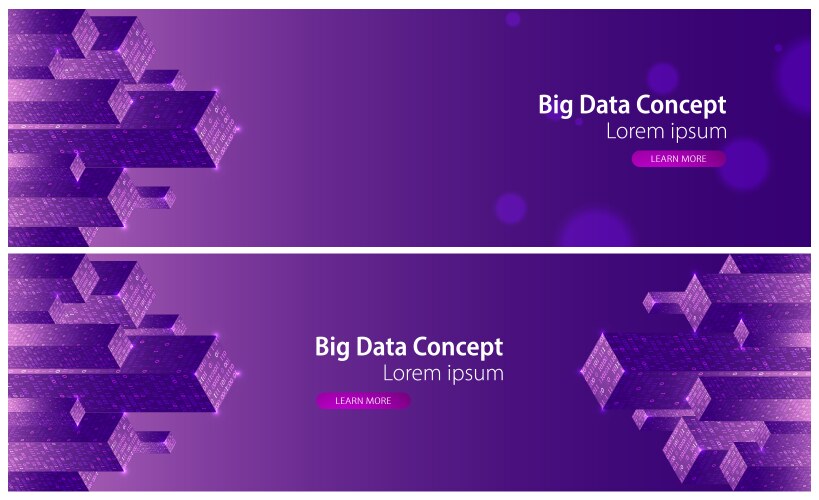 Technology background big data concept binary vector image