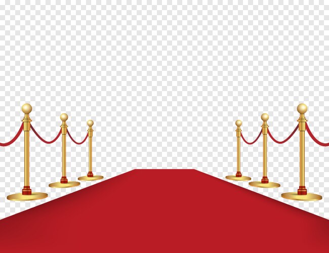 Red carpet and stairs for vip persons Royalty Free Vector
