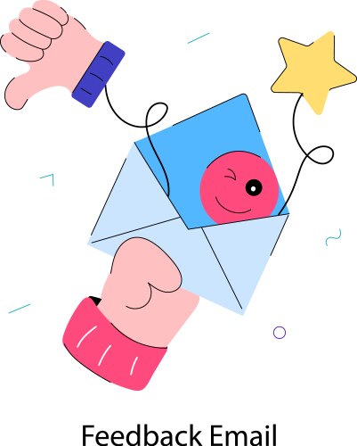 Giving feedback Royalty Free Vector Image - VectorStock