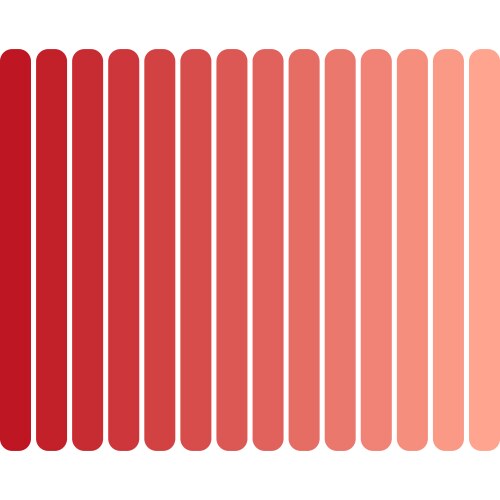 Red gradient bars soft column form simple icon vector image