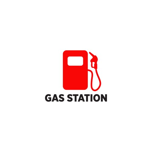 Gas Station Logo Template Vector Image