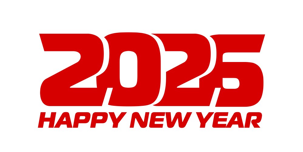 2026 happy new year icon calendar red number Vector Image