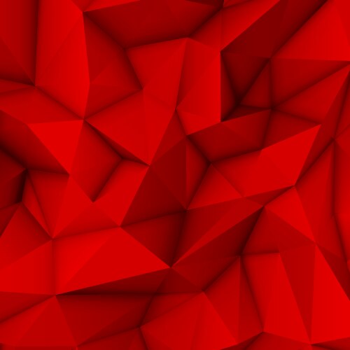 Abstract polygonal orange red low poly background Vector Image