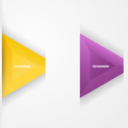 Abstract triangles background object web vector image