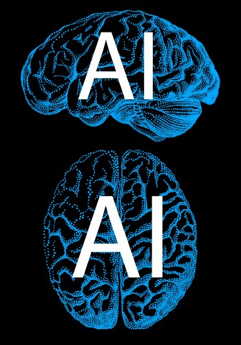 artificial intelligence human brain vector image