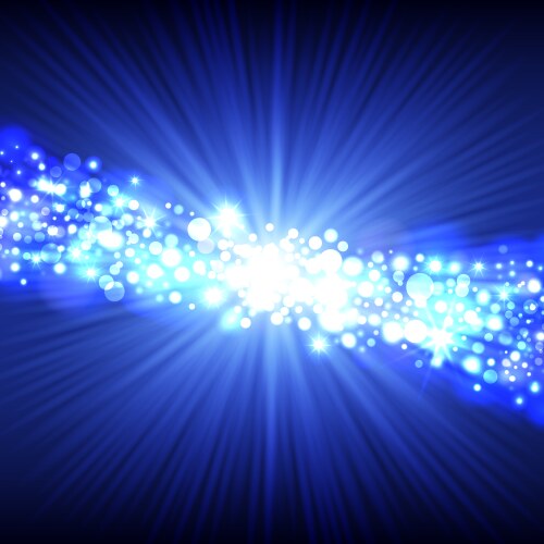 Abstract blue lights background Royalty Free Vector Image