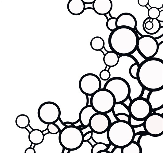 Molecular abstract background Royalty Free Vector Image