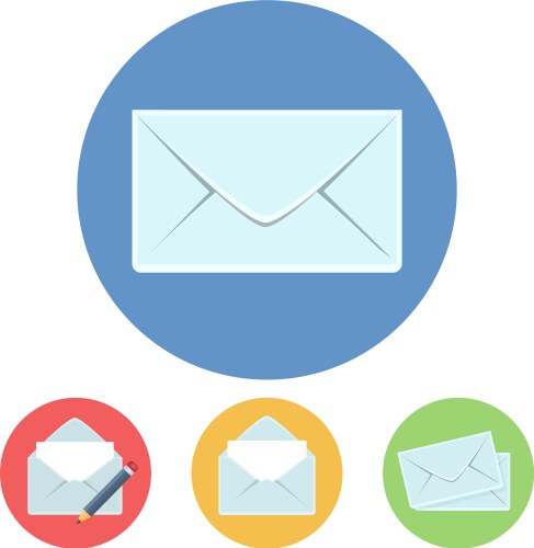 Mail Icon Set vector image