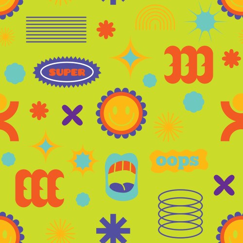 Comic book explosion seamless pattern Royalty Free Vector