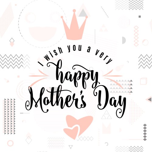 Card for mother day holiday Vector Image