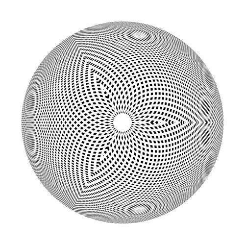 Abstract circle 3dl dots pattern vector image