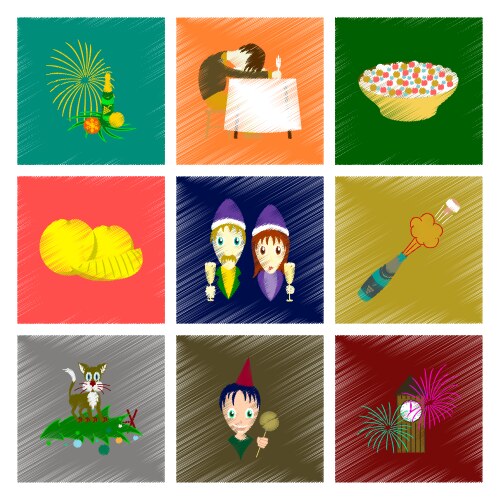 Assembly flat shading style icon christmas vector image