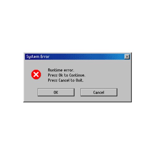 Computer Error Message Window vector image