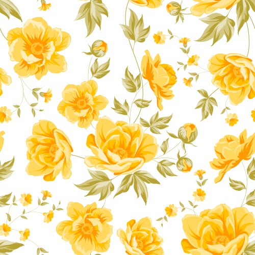 Elegant Peony Pattern Vector Image