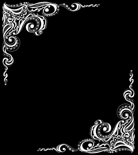 Abstract floral tattoo pattern Royalty Free Vector Image