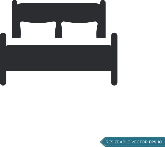 Simple Bed Line Drawing – Royalty-Free Vector | VectorStock