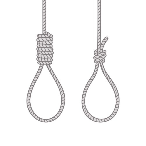 Noose and Hanging Elements Vector Image