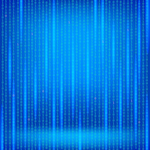 Binary Code Data Stream vektorbild