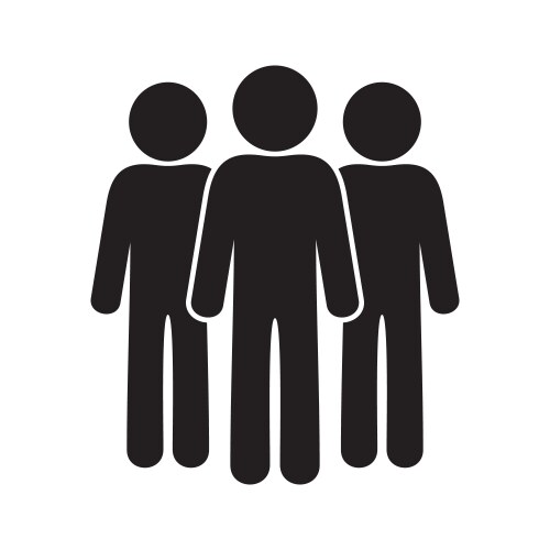 People icon group Royalty Free Vector Image - VectorStock