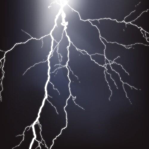 Electric flash lightning Royalty Free Vector Image