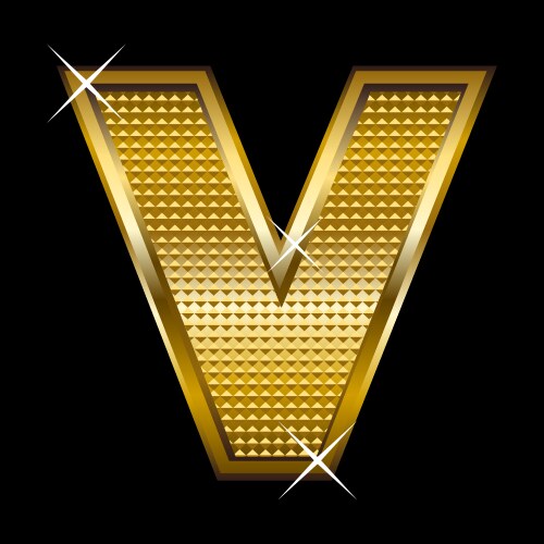 Slimy font type letter v Royalty Free Vector Image
