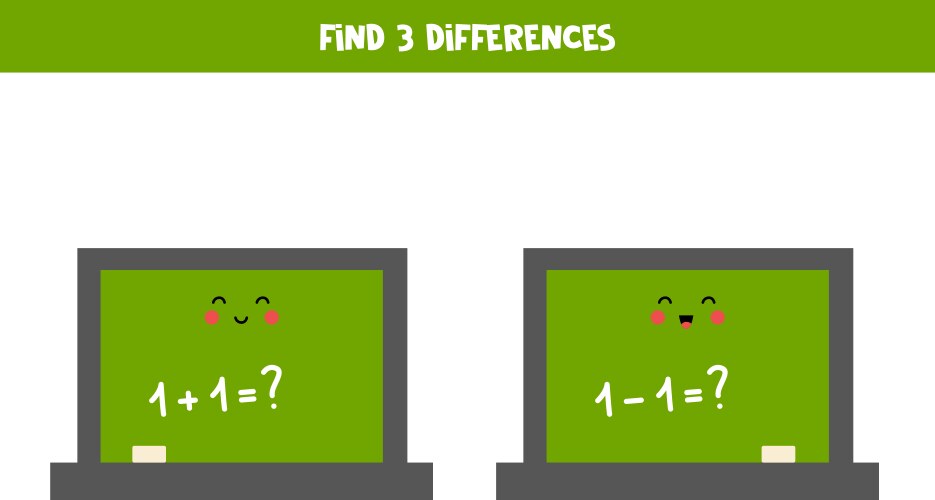 Differences Between 3 Find 3 Differences Vector Images (over 110)