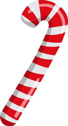 Christmas candy cane icon Vector Image