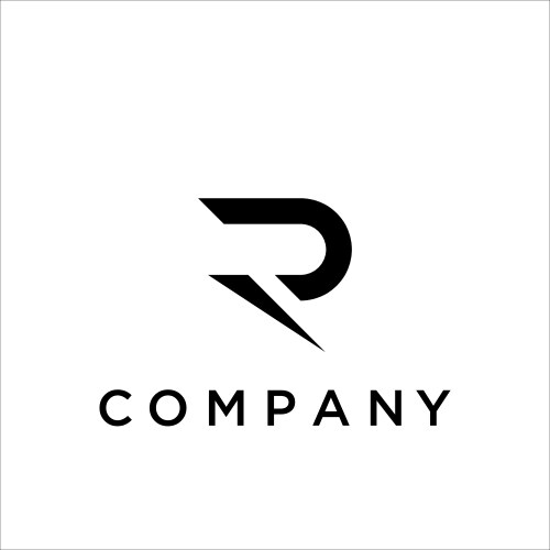 Letter r logo vector image