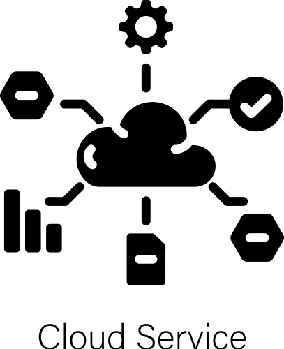Distributed cloud Royalty Free Vector Image - VectorStock