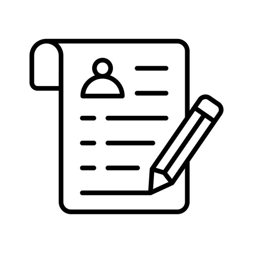 Application Form - Admission Document – Royalty-Free Vector | VectorStock