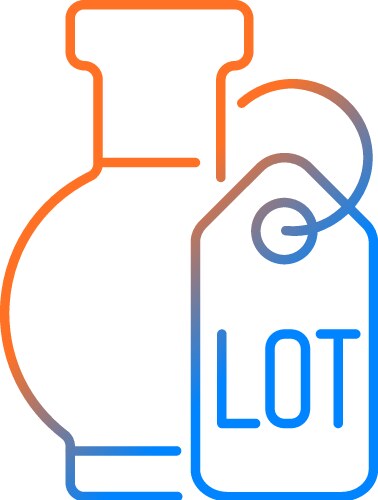 Prompt engineering blue gradient concept icon Vector Image