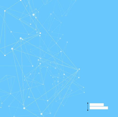 Connecting dots and lines graphic plexus element vector image