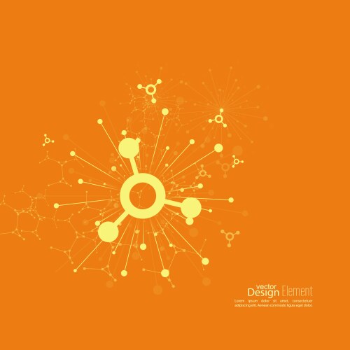 Array with dynamic emitted particles vector image