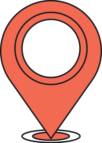 Gps navigation pointer vektorbild