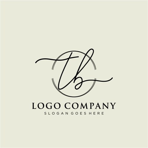 Ka beauty initial logo art handwriting – Royalty-Free Vector | VectorStock