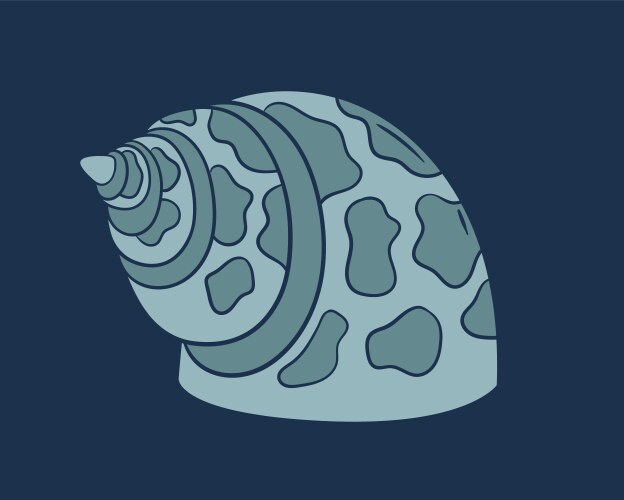 Seashell doodle concept Royalty Free Vector Image