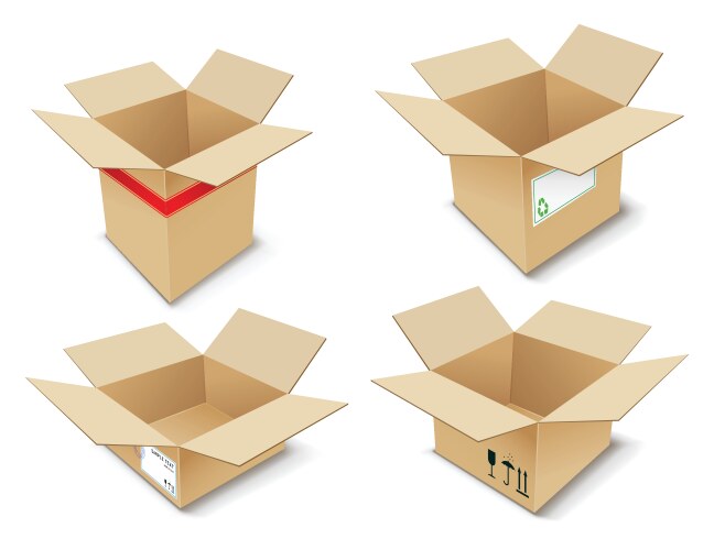 Cardboard box Royalty Free Vector Image - VectorStock