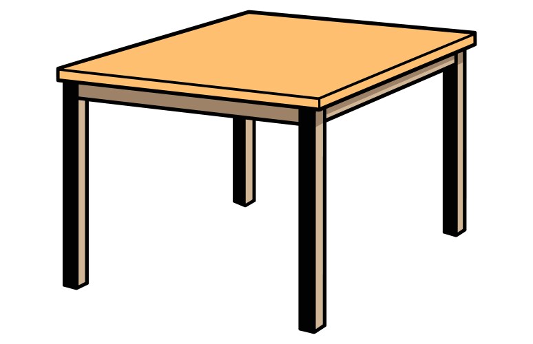 Wooden table isolated Royalty Free Vector Image