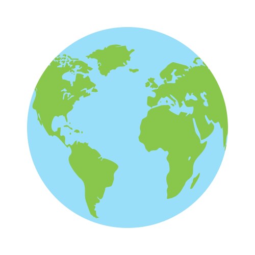 Globe earth icon vector image