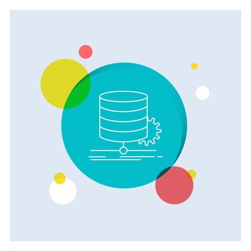 Algorithm chart data diagram flow white line icon vector image