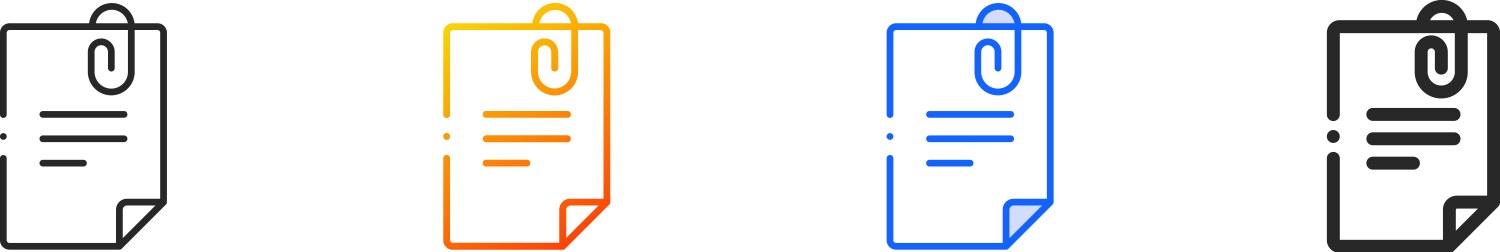 Css file format iconthin linear gradient blue Vector Image