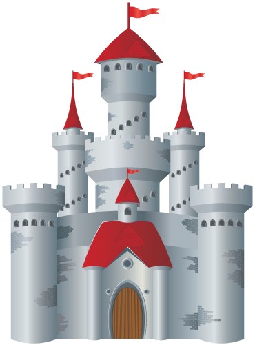 Fairytale castle Royalty Free Vector Image - VectorStock