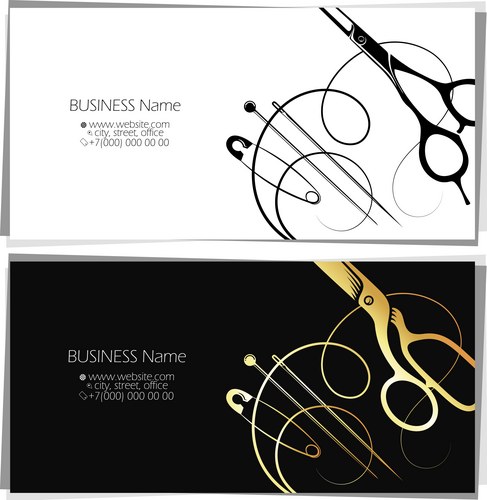 Sewing scissors needle and thread design – Royalty-Free Vector ...
